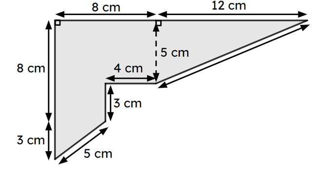The perimeter of this compound shape is <span class="blank">______</span> cm.