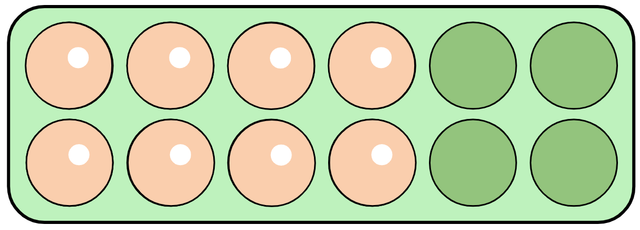 A full box of eggs contains 12 eggs. First there were 8 eggs in the box, then 5 were used to make pancakes. Which equation matches this problem?