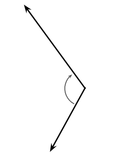 Complete the sentence. This is an example of an <span class="blank">______</span> angle.