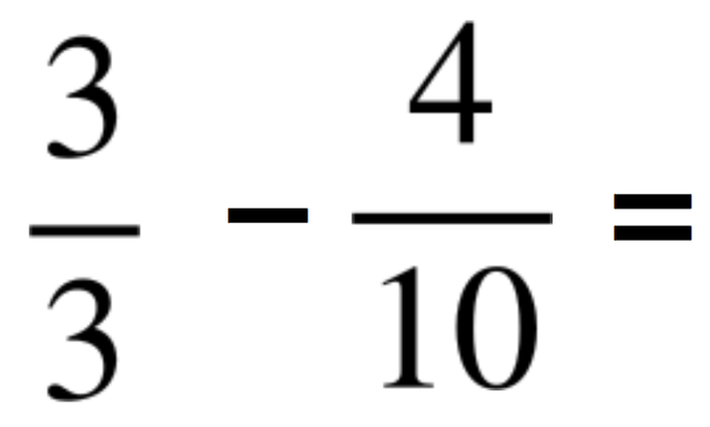 What fraction can I substitute for <Math> \frac{3}{3} </Math> to be able to find the answer?