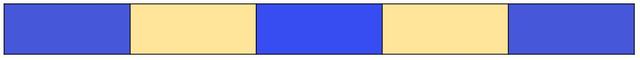 This metre stick is split into five equal parts. What is each part worth? <span class="blank">______</span> mm.