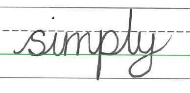 Which cursive letter joins are used in this letter string?