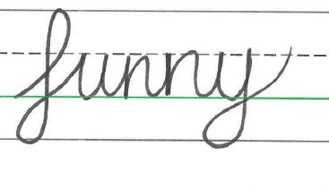 Which cursive letter joins are used in this letter string?