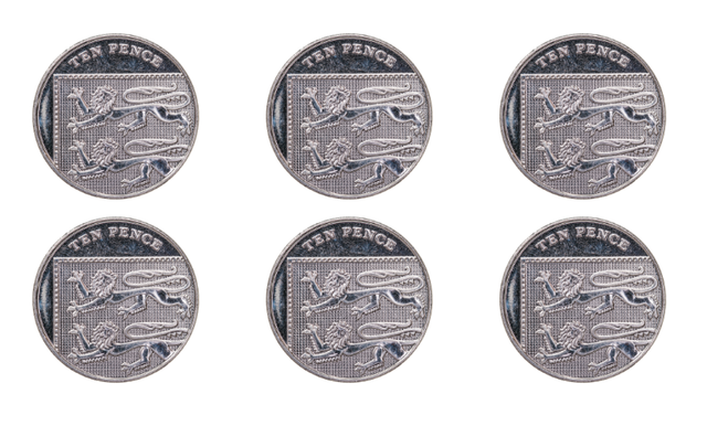 Laura has found some 10p coins. What is the total amount?