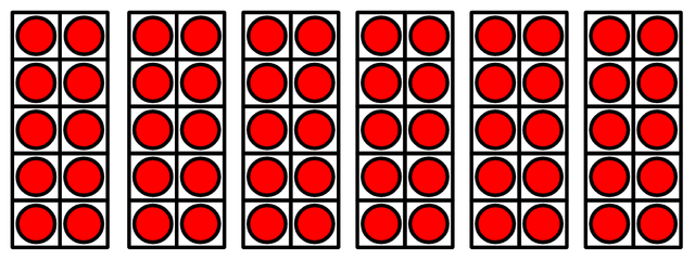 Skip count in 10s to count the counters.