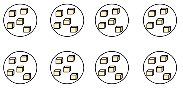 How many ones Base 10 blocks are there altogether?