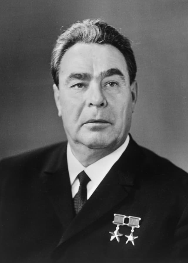 What was the name of the Soviet leader who signed SALT I with President Nixon in 1972?
