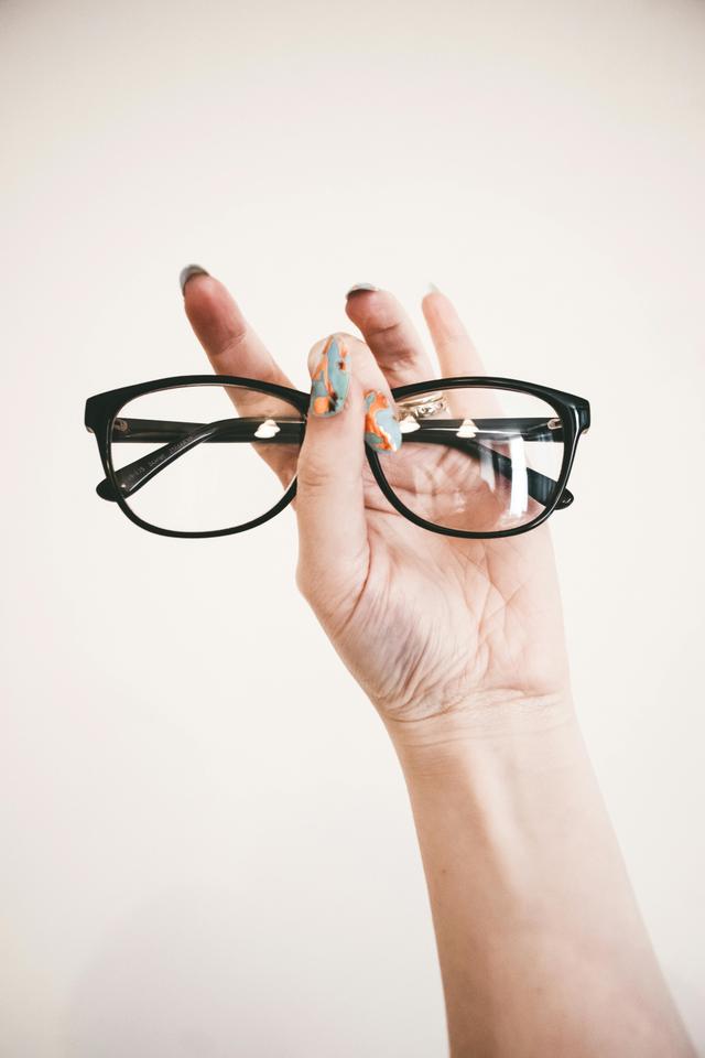 the lenses of a pair of glasses