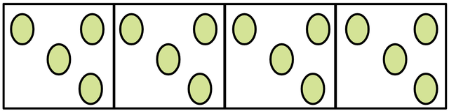 Look at the model. Match the whole and its parts with the number that represents them.