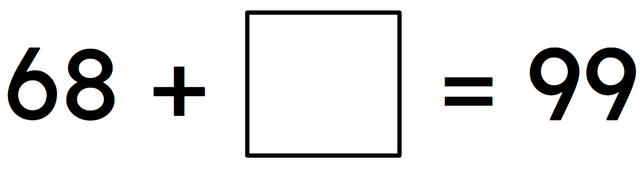 Which of the following is the missing addend?