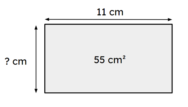 What is the missing side length of this rectangle? Remember to include the correct units.