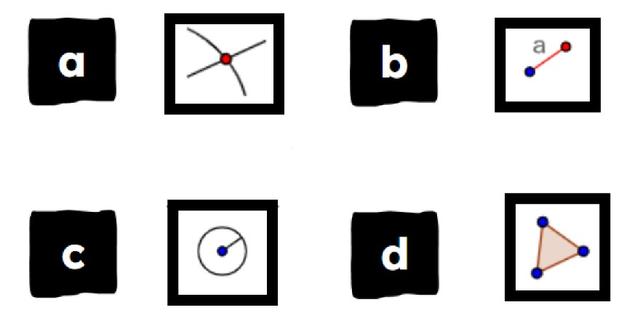 Jun is using GeoGebra to accurately draw a triangle with side lengths 6 units, 8 units and 10 units. Which of these tools should Jun use to draw the first side of the triangle?