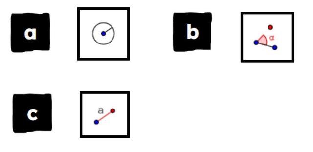 Match the tools with what they are useful for when constructing a triangle.