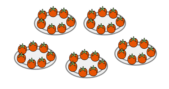 Skip count in 7s to find the number of tomatoes. There are <span class="blank">______</span> tomatoes.