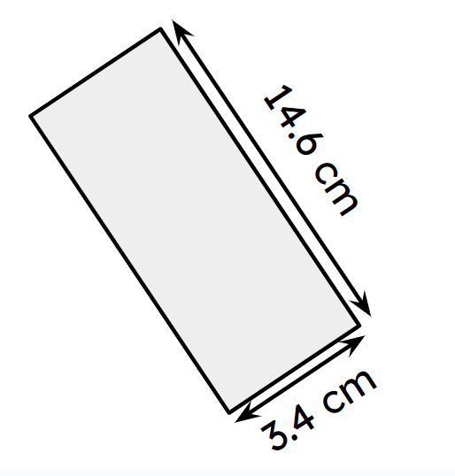 What is the perimeter of this rectangle? <span class="blank">______</span> cm