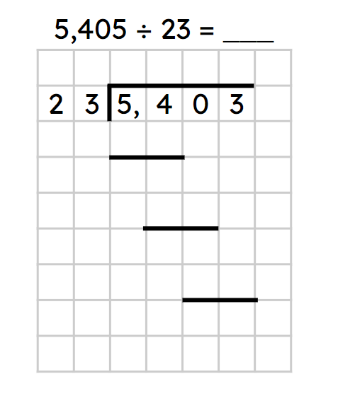 Calculate the equation using long division.