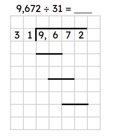 Calculate the equation using long division.
