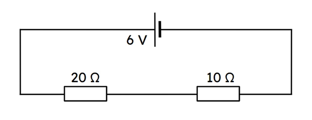 What is the p.d. across the 20 Ω resistor?