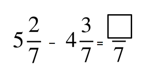 Complete the missing box to make the equation correct.