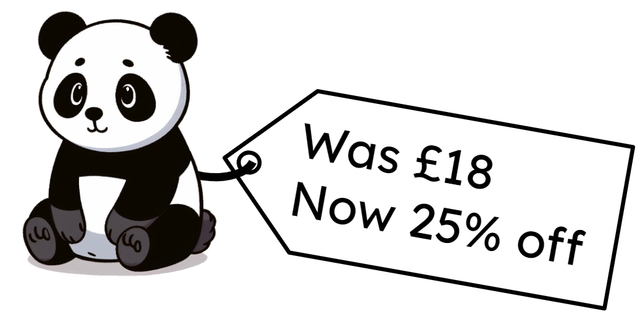 Work out the new price of the toy panda. £<span class="blank">______</span>