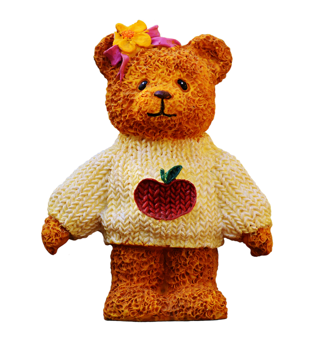 A knitted jumper for a teddy