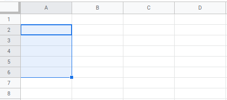 What is the cell range of these highlighted cells?