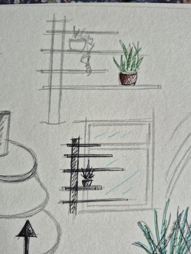 What could be added to these sketches to help develop the ideas further?